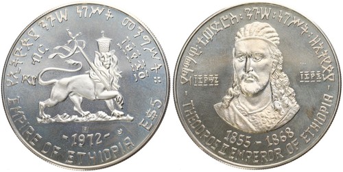 Etiopia birr dollari 1972 - etiopia,