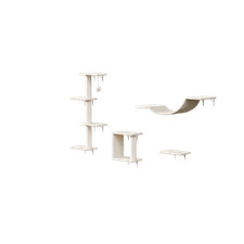 Set mobili per gatti moderni da parete peluche ponte per gatti gradini albero per gatti