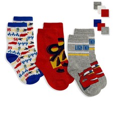 Calzini Disney Cars Saetta set 3 paia per bambino in cotone Calze Bimbo 5677