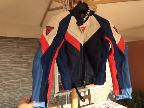 Tuta pelle moto divisibile - in,