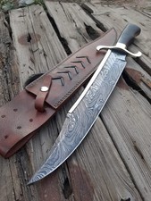 Coltello Bowie damascato 18"