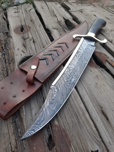 Coltello bowie damascato - coltello, 18"