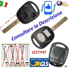 Telecomando CHIAVE GUSCIO LE1TY47 LAMAFISSA 2TASTI LEXUS per TOYOTA Avensis Coro