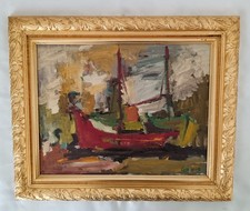 Peppino Casanova ( Vasto 1937) dipinto olio su tela epoca XX Secolo