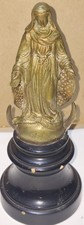 Scultura Antica In Bronzo.  MADONNA