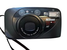Nikon Zoom Touch 470 AF 35 mm macchina fotografica pellicola, testata 