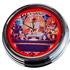N-0549 orologio da parete "Flipper Indiana Jones Williams 1993" orologio al neon soggiorno
