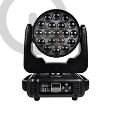 Coppia Teste Mobili LED Aura Wash RGBW 19X15 4in1 DMX con FlightCase WISDOM