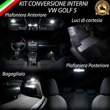 KIT FULL LED INTERNI GOLF 5 V CONVERSIONE INTERNI COMPLETA
