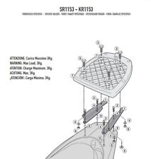ATTACCO STAFFE MONTAGGIO BAULETTO POSTERIORE GIVI MONOLOCK HONDA VISION 50 110