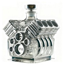 Decanter per liquori da festa a forma di bottiglia di whisky a forma motore