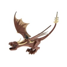 1x Lego animale drago marrone