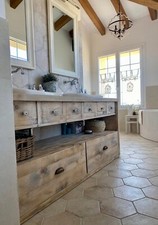 Mobile bagno in legno massello