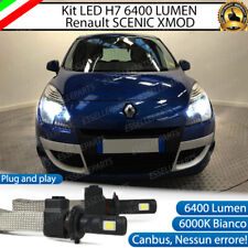 KIT LAMPADE ANABBAGLIANTI LED RENAULT SCENIC XMOD H7 6000K XENON BIANCO
