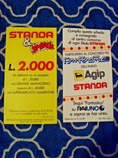 INTROVABILI!!! Perfetti STANDA e AGIP con STANDA due buoni sconto del 1985.