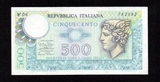 CINQUECENTO 500 LIRE TESTA DI