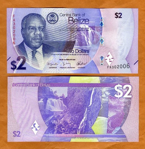 Belize dollari 2025 - 2025,, p-73
