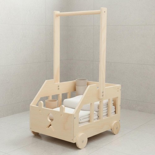 Carrello portagiochi legno - carrello,