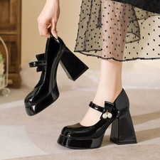 Decolte Nero Vernice Tacco