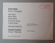 Frank Stella Recent Lithographs, 1970 Castelli Graphics 4 East 77 New York