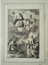 Francesco Bartolozzi " acquaforte " dal Tiepolo