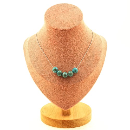 Collana perle turchese - 5,