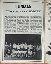 LUBIAM SQUADRA STELLA DEL CALCIO ITALIANO FEMMINILE 1972