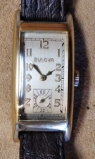 Orologio Bulova Minuteman 7AP-1942  Deco (driver car) Curved B-10K gold laminato