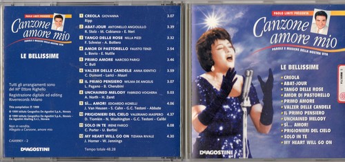 Canzone amore mio giovanna - amore, cd