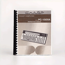 Manuale utente per calcolatrice SHARP Pocket Computer PC-1500 C-1500A