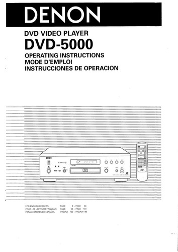 Denon dvd 5000 lettore - denon,