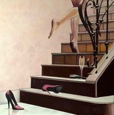 THE STAIRS - Quadro, Olio su