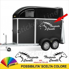 2 Adesivi TRASPORTO CAVALLI