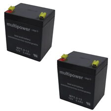 2x Batteria per MONACOR TXA-1020 Sistema di Amplificatore Trasportabile ad Alta Potenza Accu