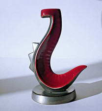 Pied de lampe zoomorphe noir