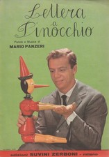 SPARTITO MUSICALE, LETTERA A PINOCCHIO, PAROLE E MUSICA MARIO PANZERI, 1959