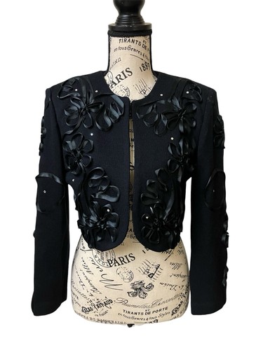 Maglione cardigan bolero nero