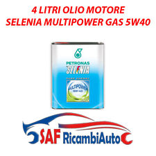 4 LT LITRI OLIO MOTORE SELENIA MULTIPOWER 5W40 5W-40 GAS METANO LUBRIFICANTE