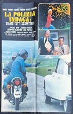 manifesto poster 70X100 LA POLIZIA INDAGA SIAMO TUTTI SOSPETTATI M.Wyn 1974 G31
