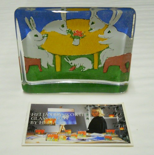 Bunny glass card consultation - bunny,