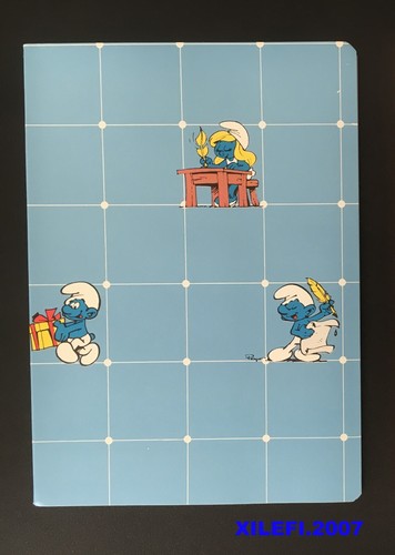 Puffi quaderni celeste rigo - celeste, q