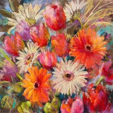 Quadro Fiori N 5 Stampa su Mdf