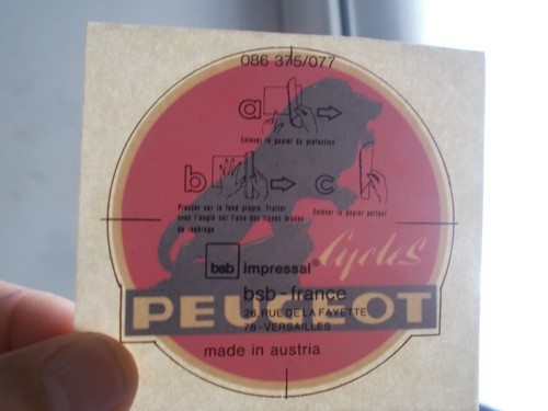 Sticker decal peugeot cycles - sticker,,