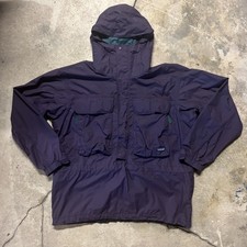 Giacca pesca a mosca vintage Patagonia SST uomo taglia XL viola pioggia cappotto guadino profondo