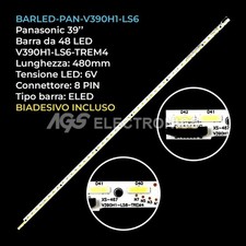 BARRA 48 LED STRIP TV PANASONIC V390H1-LS6-TREM4 TXL39ESEK HAIER LE39A720