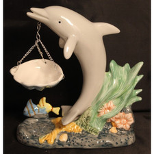 Delfino in ceramica smaltata