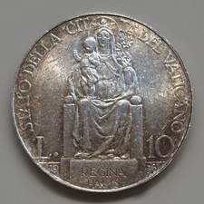 10 LIRE 1936 PIO XI VATICANO