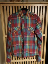 Camicia cotone Gant motivo a quadri Tg XS scozzese unisex anni 90 #Back2eBay