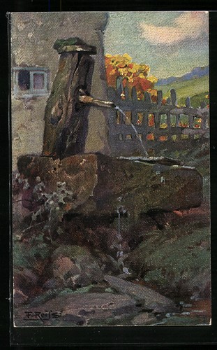 Cartolina artista fritz - d'artista,
