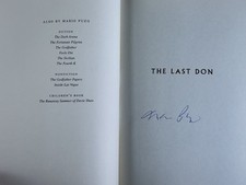 RARE SIGNED Mario Puzo THE